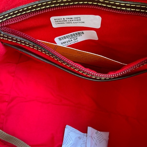 Dooney & Bourke Rare Buckley Yellow Sunflower Shoulder Bag with Brown Trim NWT - Picture 13 of 15